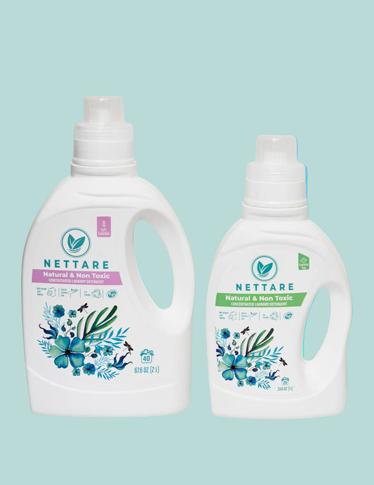 All-Natural Liquid Laundry Detergent Lavender (2L) + Fragrance Free (1L)